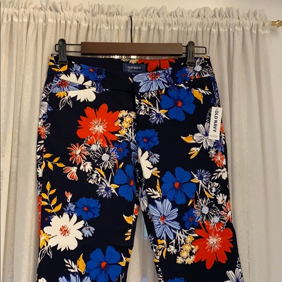 Old Navy Pixie Petite Floral Pants Size 4 New - Picture 2 of 8